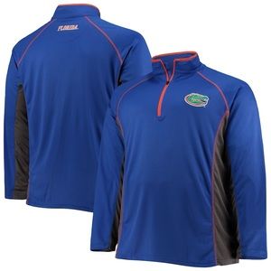 Florida Gators Big & Tall Textured Raglan Quarter-Zip Jacket -